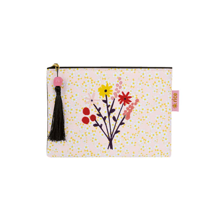 RiceDK Floral pencil case/make-up bag